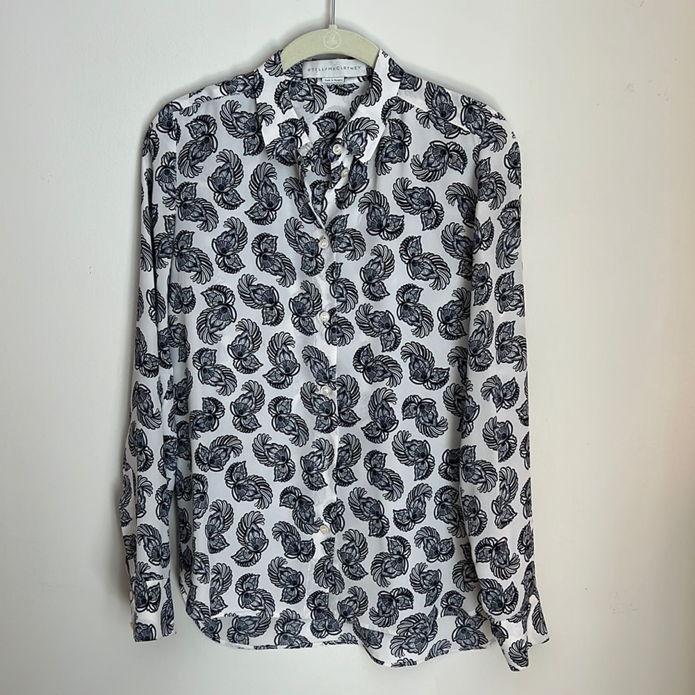 Stella McCartney black and white blouse size 38 /medium